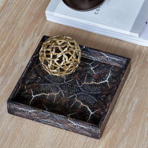 PRINT Lacquer Tray 19*19*3,5 Snake